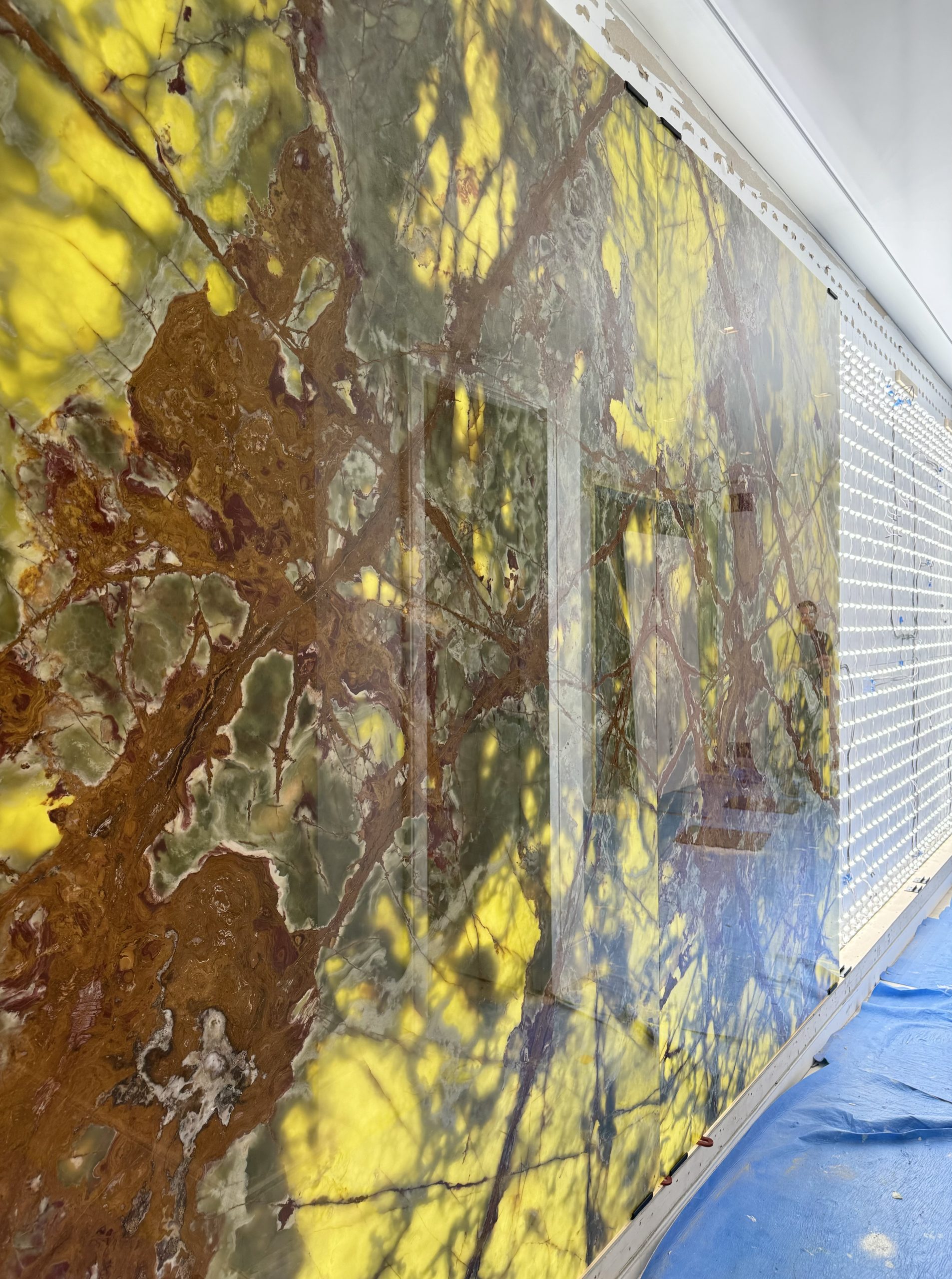 Backlit Green Onyx Wall